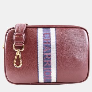 Charriol Bordeaux Leather Deauville Crossbody, Handbags - Luxury Closet