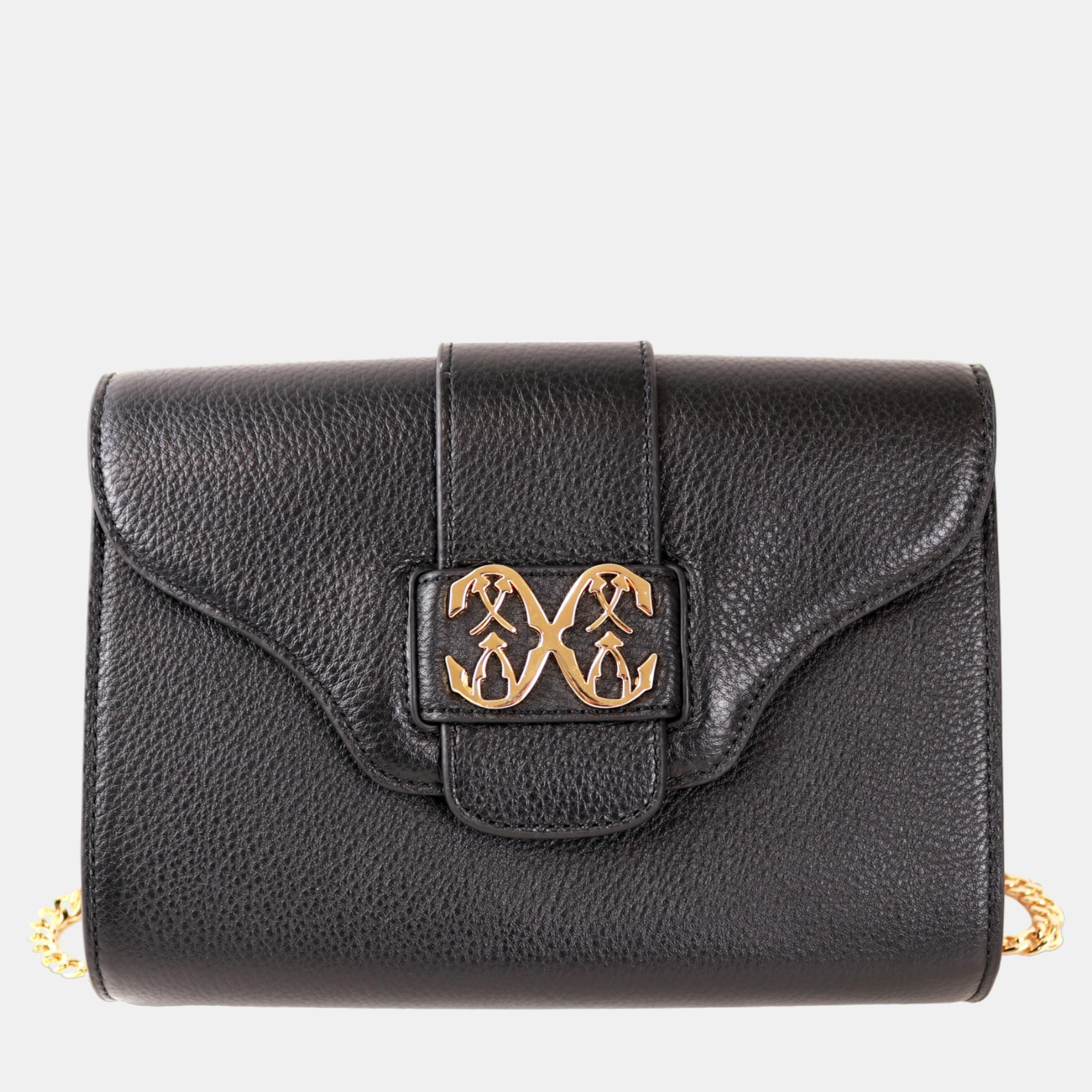 Charriol Black Leather MARIE OLGA Crossbody, Handbags - Luxury Closet