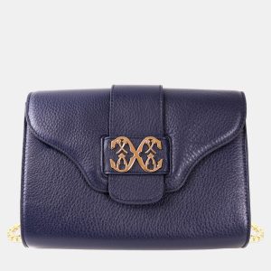 Charriol Dark blue Leather MARIE OLGA Crossbody, Handbags - Luxury Closet