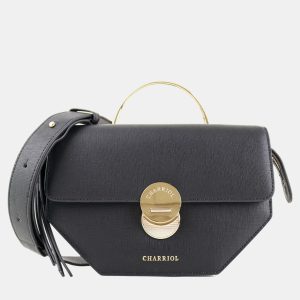 Charriol Celtic Legacy One Size Black Leather Crossbody Bag, Handbags - Luxury Closet