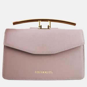 Charriol Grey Leather Cassis Crossbody, Shoulder Bags - Luxury Closet catalog