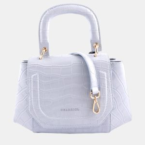 Charriol Blue Leather Passion Handbag, Satchels - Luxury Closet