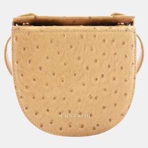 Charriol brown Leather Passion Ostrich Crossbody, Handbags - Luxury Closet
