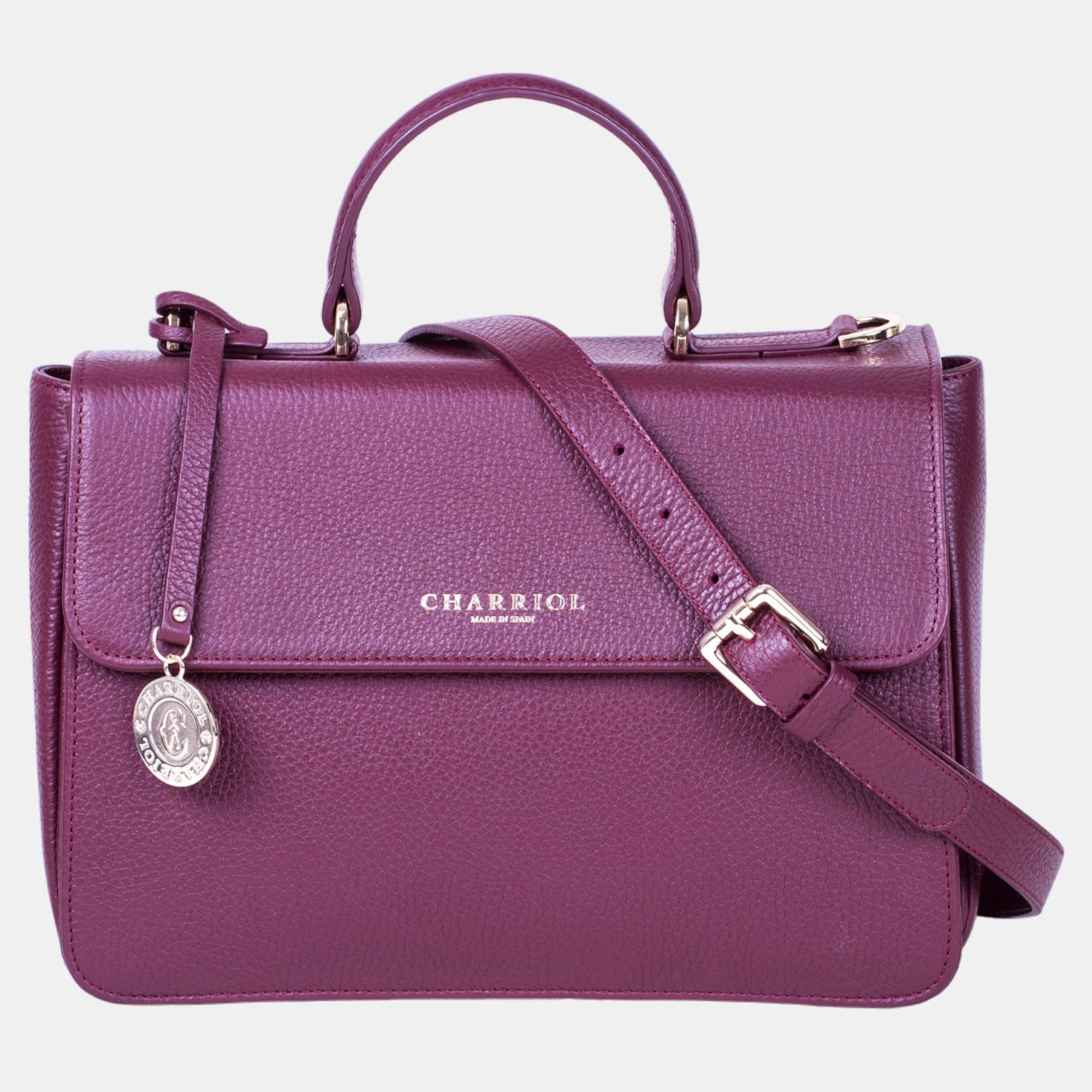 Charriol Bordeux Leather Handbag, Satchels - Luxury Closet