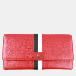 Charriol Red Leather Conic Wallet, Wallets & Money Clips - Luxury Closet catalog