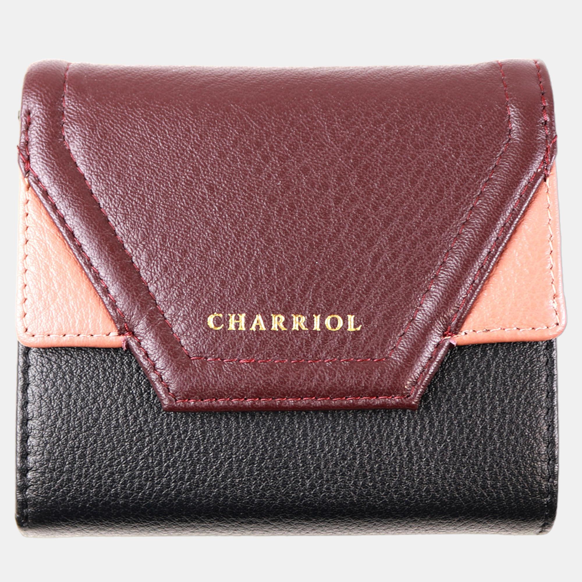 Charriol Black/Dark Pink Leather Forever Wallet, Wallets & Money Clips - Luxury Closet catalog