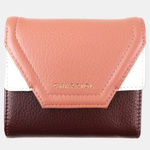 Charriol Wine/Cream Leather Forever Wallet, Wallets & Money Clips - Luxury Closet