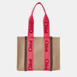 Chloe Pink Canvas Tote, Tote Handbags - Luxury Closet catalog