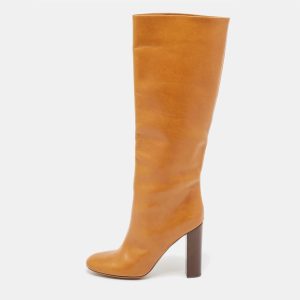 Chloe Brown Leather Knee Length Boots Size 41, Boots - Luxury Closet catalog