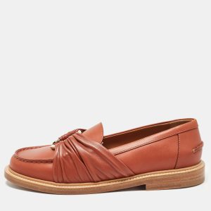 Chloe Brown Leather C Logo Loafers Size 37, Loafers & Slip-Ons - Luxury Closet catalog