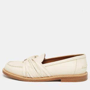 Chloe Cream Leather C Logo Loafers Size 40, Loafers & Slip-Ons - Luxury Closet catalog