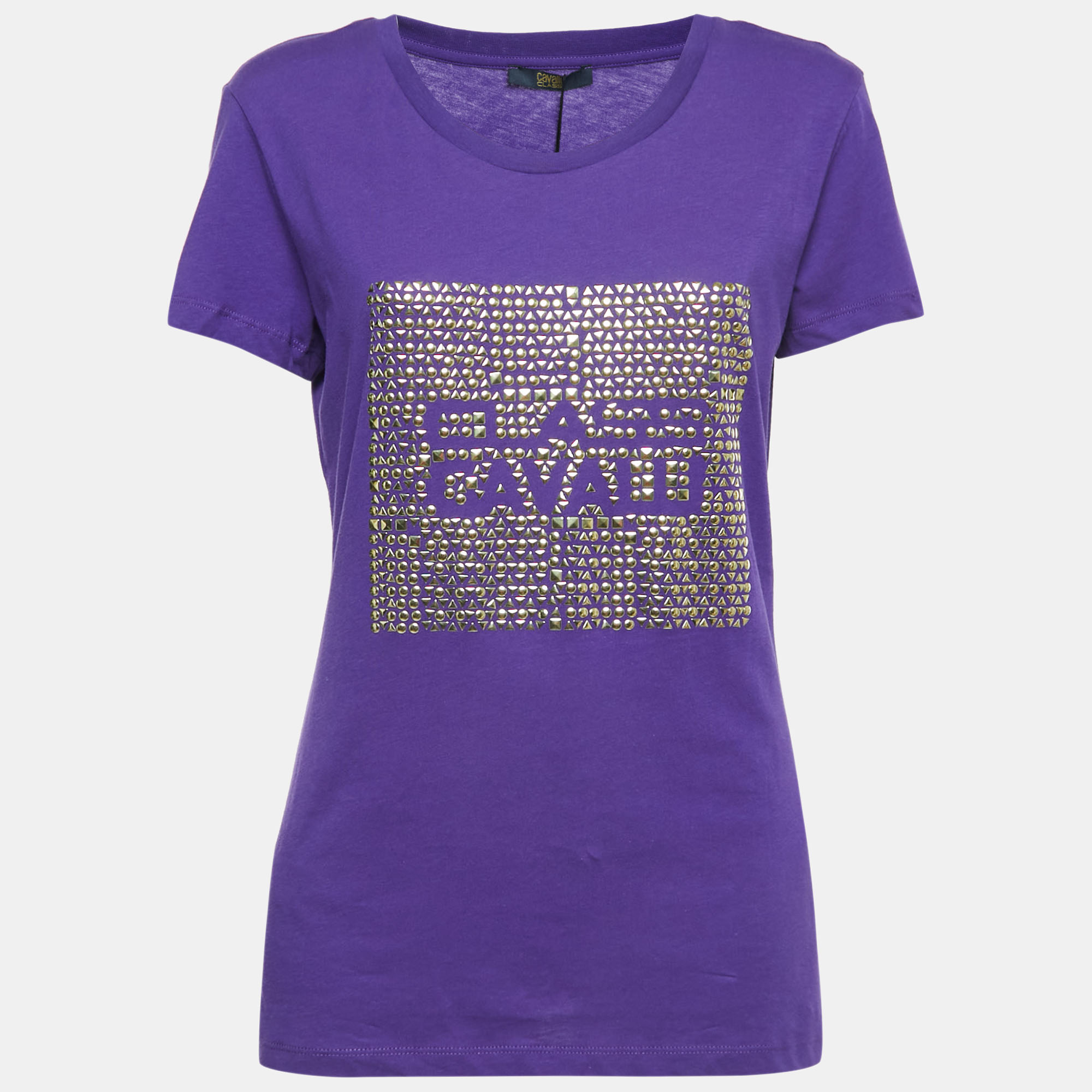 Class by Roberto Cavalli Studded Purple Short Sleeve T-Shirt XL, Shirts & Tops - Luxury Closet catalog