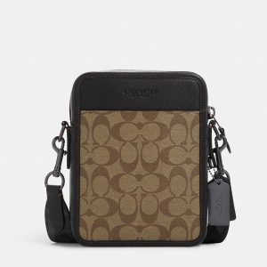 Coach Brown/Beige Canvas and Leather Crossbody Bag, Shoulder Bags - Luxury Closet catalog
