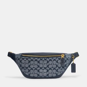 Coach Blue Canvas and Leather Warren Belt Bag, Handbags - Luxury Closet catalog