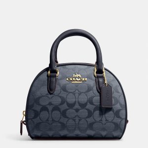 Coach Blue Canvas and Leather Sydney Satchel, Handbags - Luxury Closet catalog