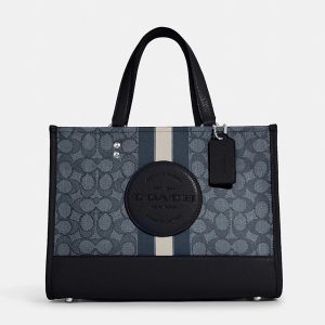Coach Blue Leather and Jacquard Dempsey Carryall, Tote Handbags - Luxury Closet catalog