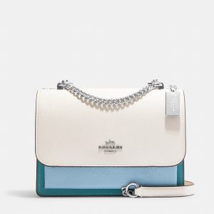 Coach White/Blue Leather Klare Crossbody Bag, Shoulder Bags - Luxury Closet catalog
