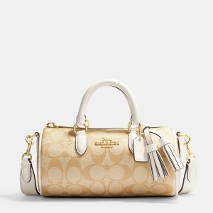 Coach White / Beige Signature Canvas Lacey Crossbody Bag, Shoulder Bags - Luxury Closet catalog