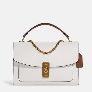 Coach White Leather Lane Shoulder Bag, Shoulder Bags - Luxury Closet catalog