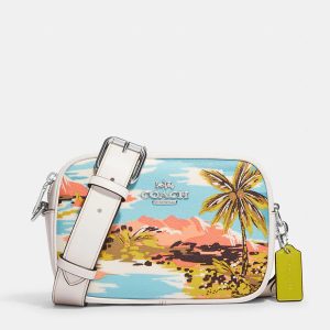 Coach White Signature Canvas Mini Jamie Camera Bag Hawaiian Print, Shoulder Bags - Luxury Closet catalog