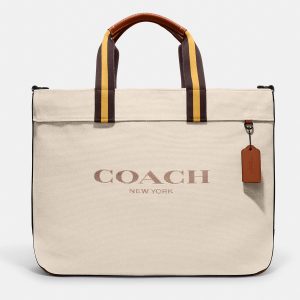 Coach Beige Canvas and Leather Tote 38 Bag, Tote Handbags - Luxury Closet catalog