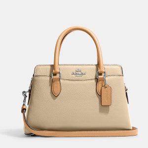 Coach Beige Leather Mini Darcie Carryall Bag, Tote Handbags - Luxury Closet catalog