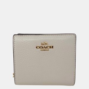 Coach White Leather Snap Wallet, Wallets & Money Clips - Luxury Closet catalog