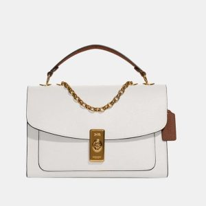 Coach White Leather Shoulder Bag, Shoulder Bags - Luxury Closet catalog