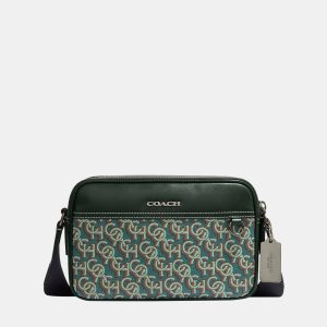 Coach Green - Signature Canvas & Leather - Graham Crossbody Bag, Shoulder Bags - Luxury Closet catalog