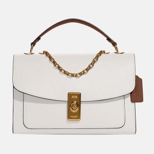 Coach White - Leather - Crossbody Shoulder Bag, Shoulder Bags - Luxury Closet catalog