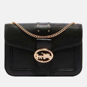 Coach Coach Black - Leather - Georgie Crossbody Bag, Shoulder Bags - Luxury Closet catalog