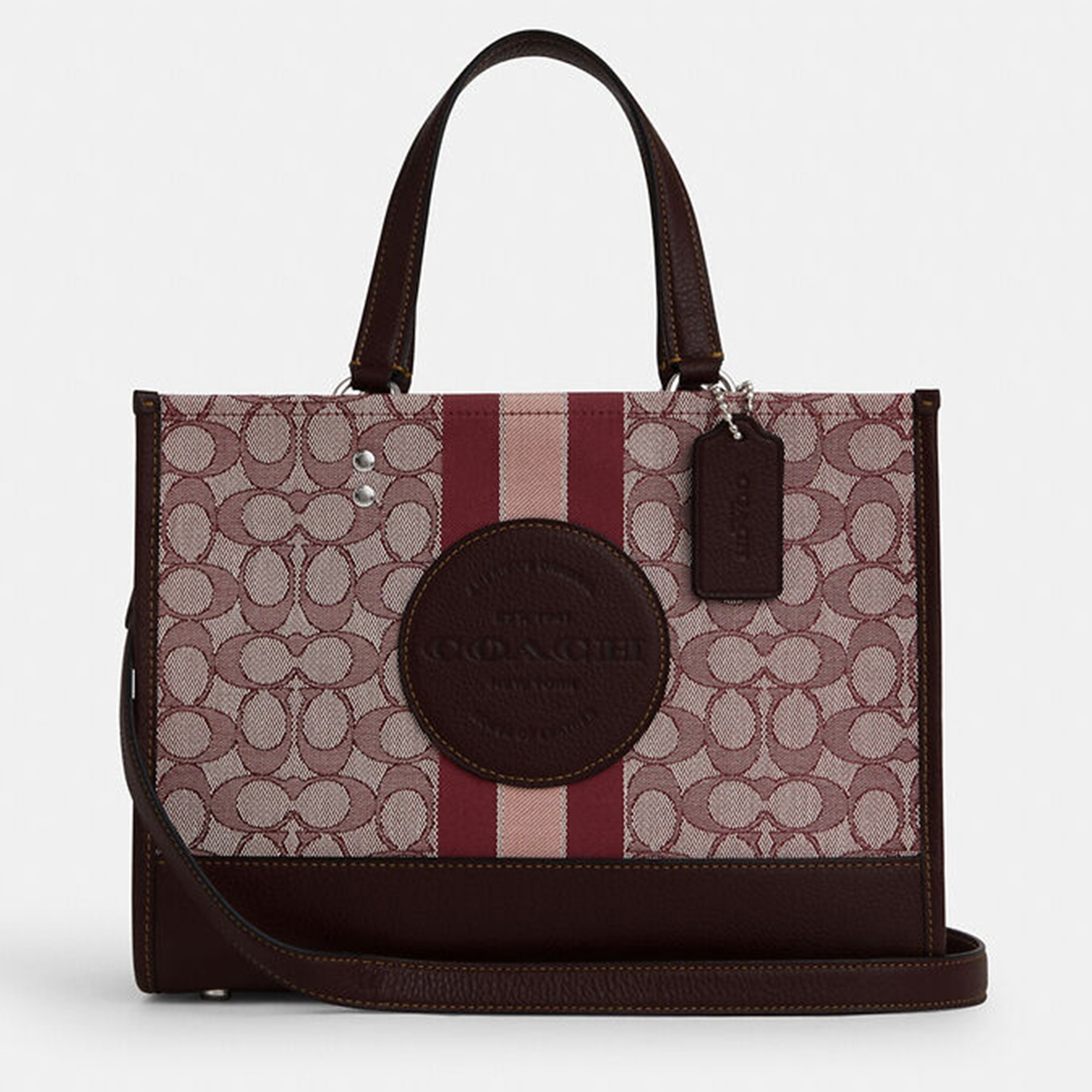 Coach Burgundy Signature Jacquard Dempsey Tote Bag, Tote Handbags - Luxury Closet catalog