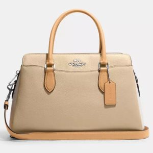 Coach Beige Leather Darcie Carryall Bag, Tote Handbags - Luxury Closet catalog