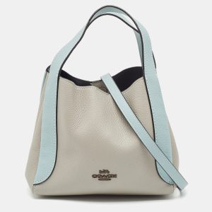 Coach Grey/Blue Pebbled Leather Hadley 21 Hobo, Hobo Handbags - Luxury Closet catalog