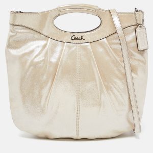 Coach Beige Shimmer Suede Hobo, Hobo Handbags - Luxury Closet catalog