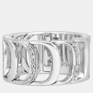 Damiani 18K White Gold, Diamond Band Ring, Rings - Luxury Closet catalog