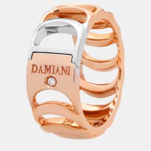 Damiani 18K Rose Gold and 18K White Gold, Diamond Band Ring, Rings - Luxury Closet catalog