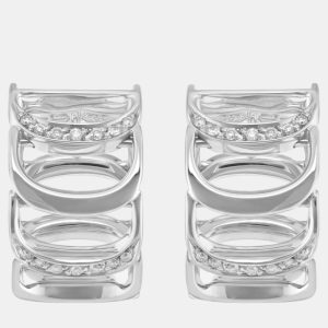 Damiani Damianissima 18K White Gold Diamond Huggie Earrings, Earrings - Luxury Closet catalog