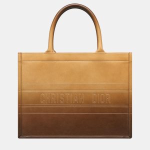 Christian Dior Brown Calfskin Medium Dior Book Tote, Tote Handbags - Luxury Closet catalog