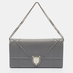 Dior Grey Leather Diorama Wallet on Chain, Wallets & Money Clips - Luxury Closet catalog