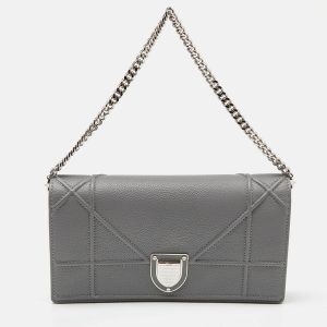 Dior Grey Leather Diorama Wallet on Chain, Wallets & Money Clips - Luxury Closet catalog