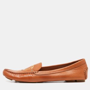 Dior Orange Leather Slip On Loafers Size 37, Loafers & Slip-Ons - Luxury Closet catalog