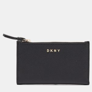 DKNY Black Leather Bryant Park Compact Wallet, Wallets & Money Clips - Luxury Closet catalog
