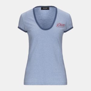 Dsquared2 Blue Cotton Bella Fit T-Shirt S, Shirts & Tops - Luxury Closet catalog
