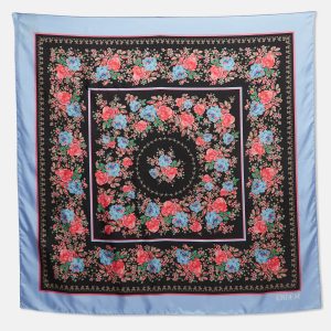 Erdem Multicolor Floral Print Silk Carrington Square Scarf S, Scarves & Shawls - Luxury Closet catalog