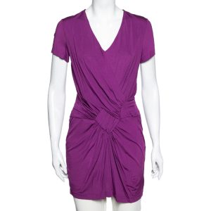 Etro Purple Draped Knit Short Sleeve Tunic L, Shirts & Tops - Luxury Closet catalog