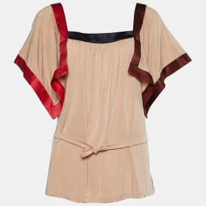Etro Multicolor Silk Blend Belt Detail Top M, Shirts & Tops - Luxury Closet catalog