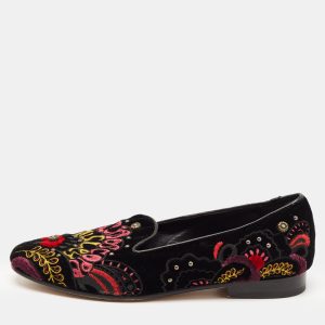Etro Black Embroidered Velvet Smoking Slippers Size 37, Loafers & Slip-Ons - Luxury Closet catalog