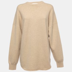 Extreme Cashmere X Beige Cashmere Oversized Sweater XL, Sweaters & Cardigans - Luxury Closet catalog