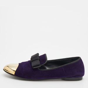 Giuseppe Zanotti Purple Velvet Cap Toe Smoking Slippers Size 39, Loafers & Slip-Ons - Luxury Closet catalog